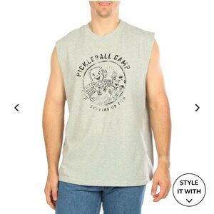 (M) Jaywalker Mens Graphic Pickleball Camp Tank Top